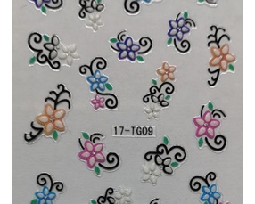 3D Nail Art Sticker - Flower - 17-TG09